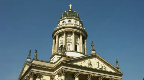 German Cathedral on Gendarmenmarkt Berlin Vídeo Stock 45330136