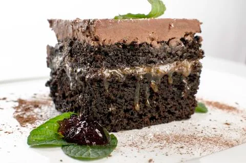 German chocolate cake Stock Photos