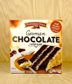 German chocolate cake. Stock Photos