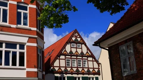 The german city of eckernfoerde 4k video 스톡 동영상 336615013
