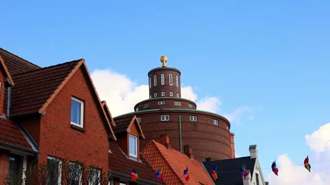 The german city of eckernfoerde 4k video Video stock 336615043