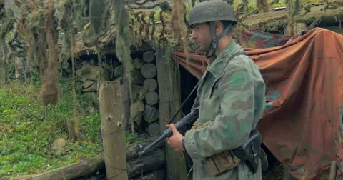 German command post 19 Video stock 46305421