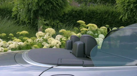 German convertible Stock Footage