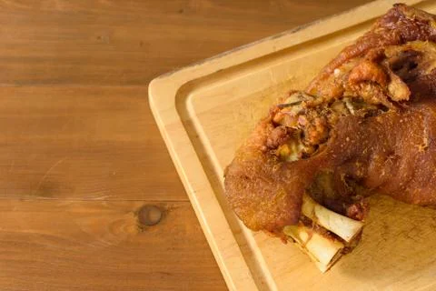 German crispy pork knuckle Foto stock