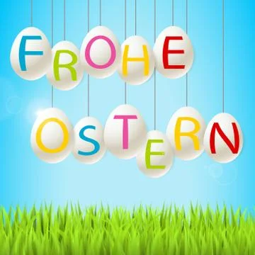 German easter banner Stock Illustration