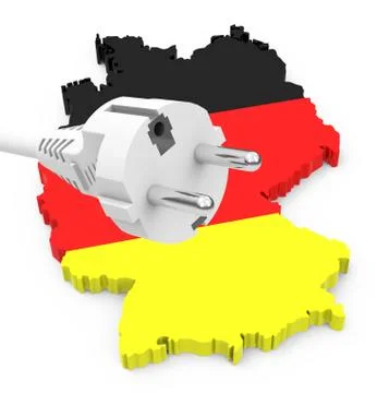 German energy transition Stock Illustration