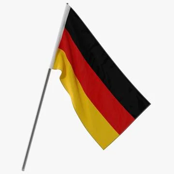 German Flag 3D Model 3D Model