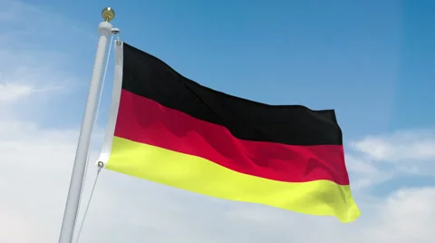 German flag in 4k Stock Footage 62439521