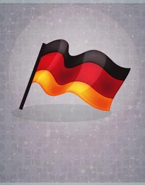 German flag on abstract background Stock Illustration