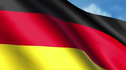 German Flag Animation   - 4K Resolution Ultra HD 動画素材 41708682