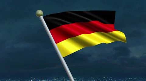 German Flag Animation   - 4K Resolution Ultra HD 動画素材 41708751