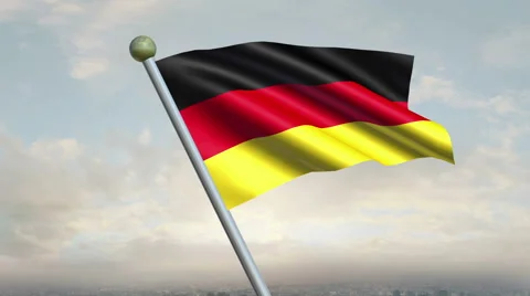 German Flag Animation   - 4K Resolution Ultra HD Vidéo 41708933