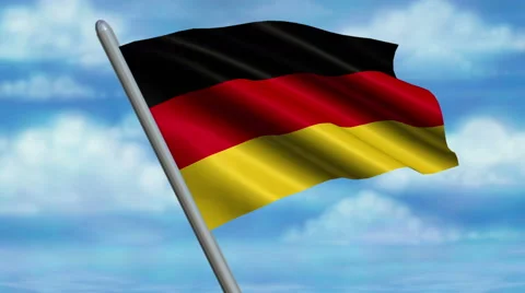 German Flag Animation   - 4K Resolution Ultra HD 動画素材 41709256
