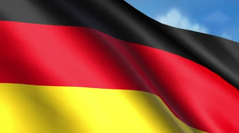 German Flag Animation Stock Footage 40099631