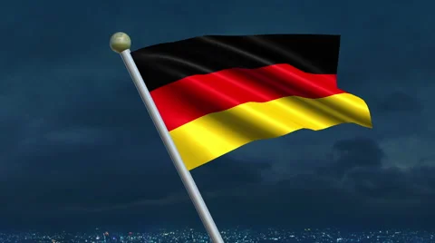 German Flag Animation Stock Footage 40099637
