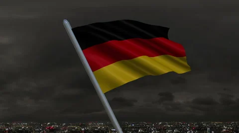 German Flag Animation Vídeos de archivo 40099640