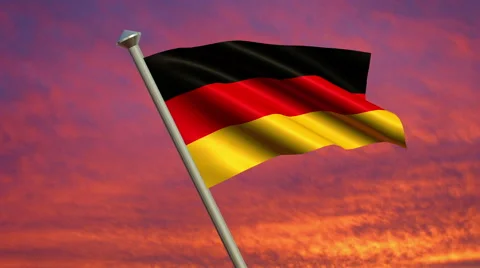 German Flag Animation 動画素材 40099647