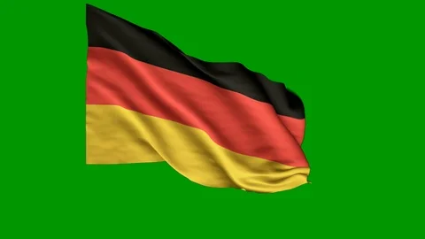 German Flag Animation Stock Footage 116296353