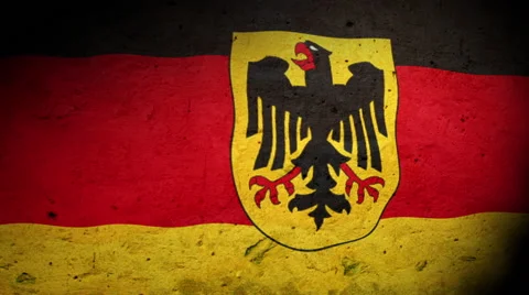 German Flag Background Stock Footage 40377584