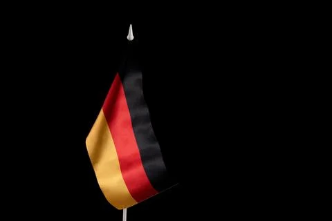 The German flag on a black background Stock Photos