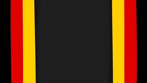 German Flag Color Motion Graphic Frame Background Vertical Abstract Banner .. Stock Footage 344557372