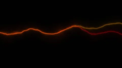 German Flag Colors Energy Wave Seamless Loop Stock Footage 342438286