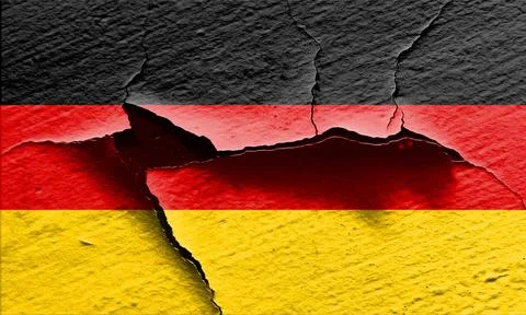 German flag is a concept made from patterns. Basemap and background concep... Stock Photos