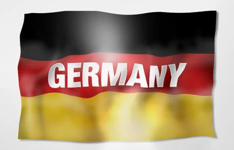 German flag creative intensive color design Stock Illustration