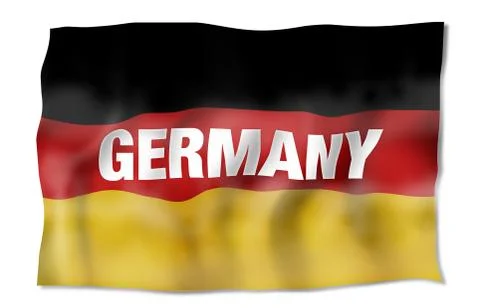 German flag creative intensive color design Stock Illustration