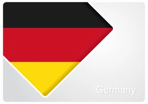 German flag design background. Vector illustration. Stock Illustration