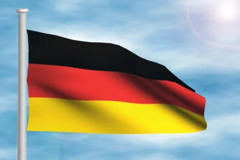 German flag - digital animation 库存影片 116244