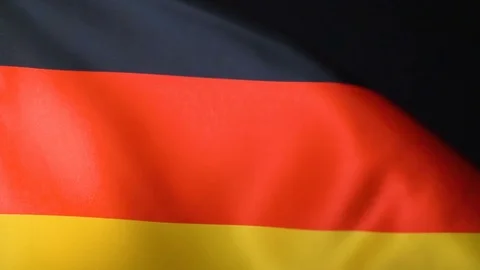 German Flag Flapping Stock Footage 118967128