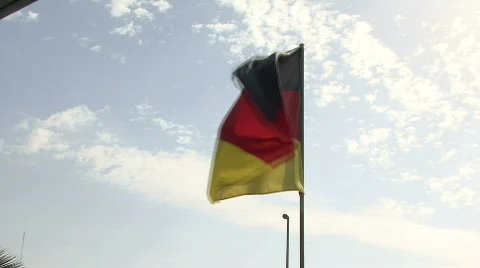 German Flag Video stock 143991