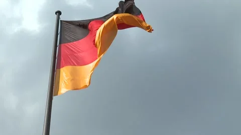 German flag Stock Footage 1103059