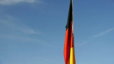 German Flag 스톡 동영상 1355105