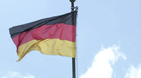 German flag Video stock 34301305