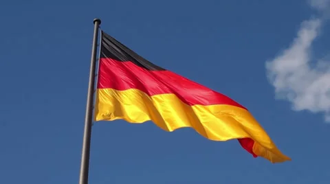 German flag Stock Footage 38387528