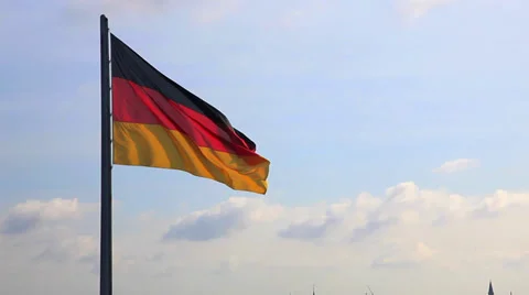German Flag 스톡 동영상 38811630