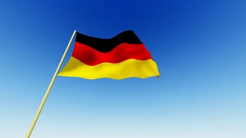 German Flag 库存影片 75706416