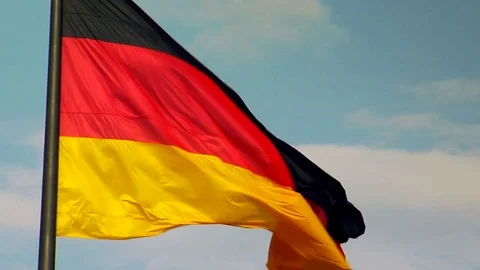 German Flag Stock Footage 75782061