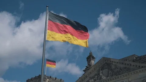 German flag Stock-Footage 78380970