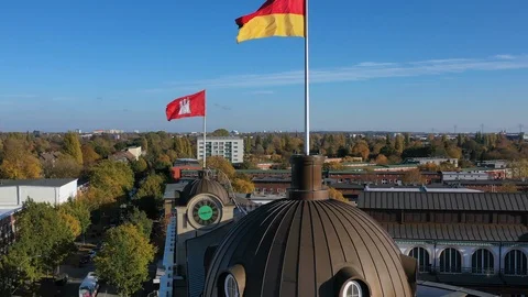 German flag Stock Footage 97758283