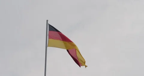 German Flag Stock Footage 125586875