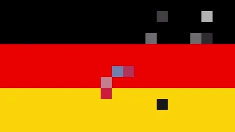German flag formed from multicolored pixels, futuristic and innovative conc.. Stock Footage 265159910