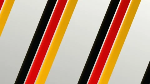 German flag geometric stripe background with bold colors Stock Footage 342348495