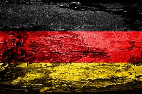German flag with grunge texture Stock Illustration
