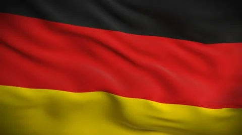German Flag HD. Looped. Video stock 10586529