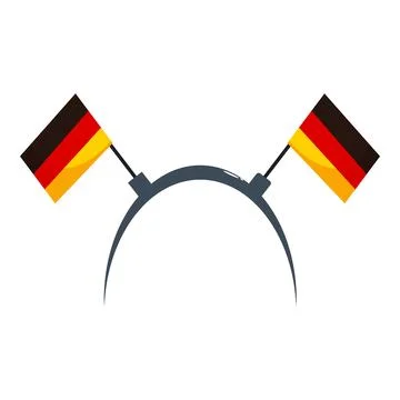 German flag headband celebrating national pride Stock Illustration