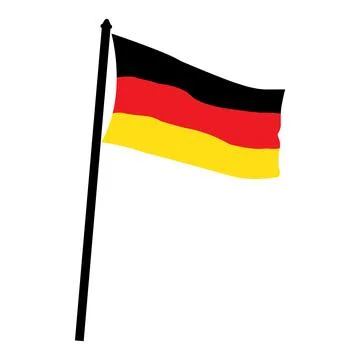 German flag icon Stock Illustration