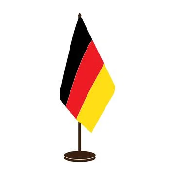 German flag icon Stock Illustration